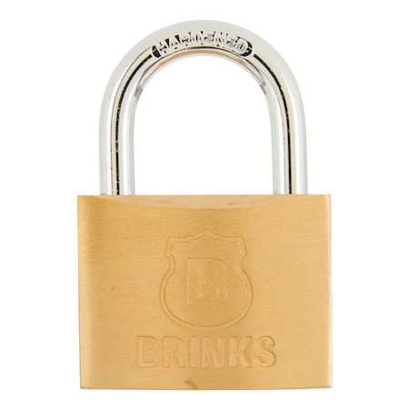 Brinks Keyed Different Padlock, Brass, 50mm, High Security 171-50001